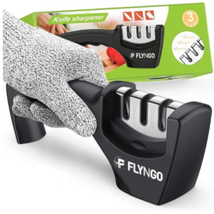Manual Knife Sharpener 3 Stage Sharpening Tool for Ceramic Knife and Steel Knives